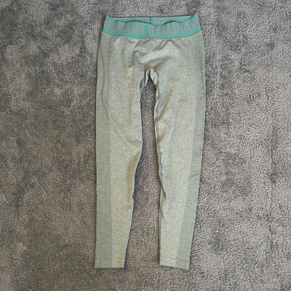 Gymshark Flex Light Green Seamless Low Rise Activewear Leggings Women's Size S